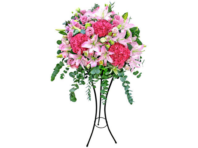 Flower Basket Stand - Opening Flower Basket A17 - L155059 Photo