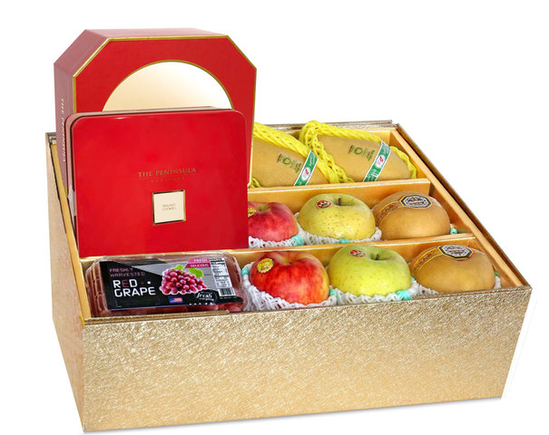 Fruit Basket - Mid Autumn Panorama Peninsula Moon Cake Fruits Gift Box M21 - 0DP0705D4 Photo