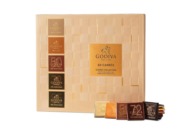 Gift Accessories - Godiva Carrés Full Range, 60 pcs - AY0722A1 Photo