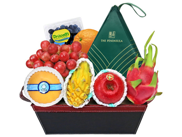 Wine n Food Hamper - Dragon Boat Festival HK Peninsula Rice Dumpling Fruit Hamper P233 - DBFG0613A1 Photo