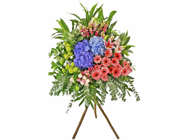 Flower Basket Stand - Opening Florist Basket AK20 - L89396 Photo