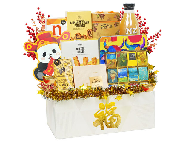 新年果籃Hamper - 金光閃閃賀年美食禮籃 FH243 - CH21204B7 Photo